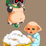 機械化された出産石