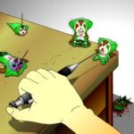 シャーペン親指いじめ