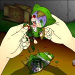 高架下で虐待（挿絵）