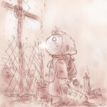 施錠されたゴミ捨て場