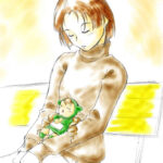 ベンチで居眠り