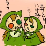 大雨でもエサとりにいけテチ